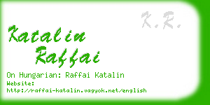 katalin raffai business card